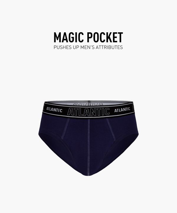 Atlantic Men ́s briefs ATLANTIC Magic Pocket - blue