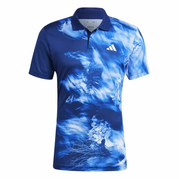 Adidas Men's adidas Melbourne Tennis HEAT T-Shirt. RDY FreeLift Polo Shirt Blue M