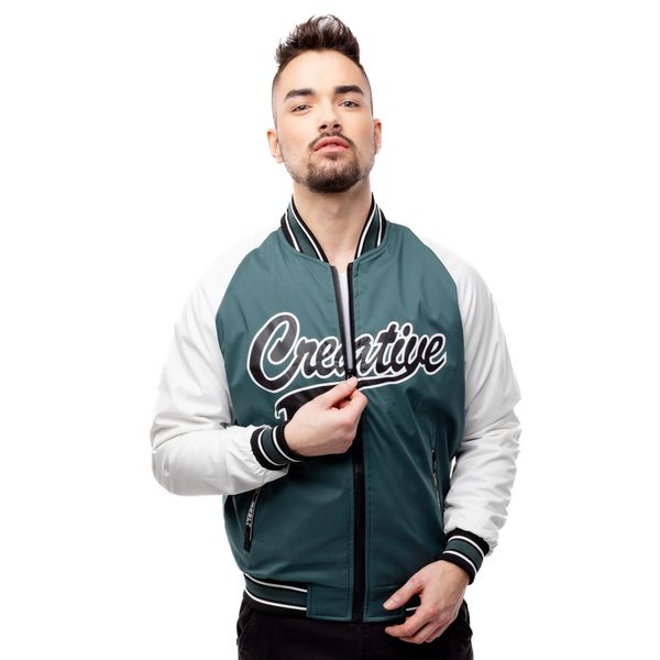 Glano Men's Baseball Jacket GLANO - Green