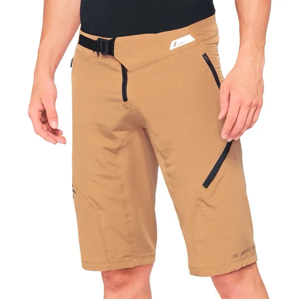100% Men's Bib Shorts 100% Airmatic Shorts Caramel
