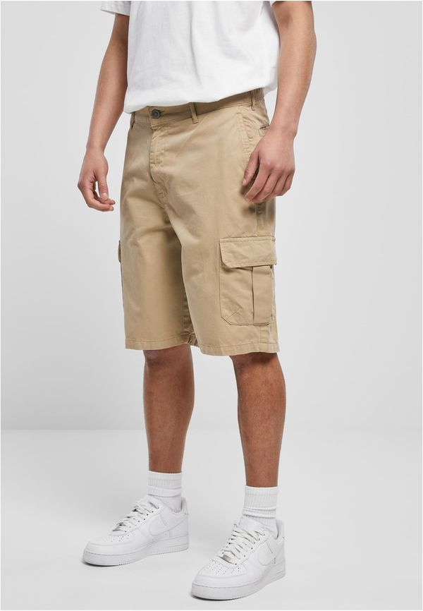 Urban Classics Men's Big Cargo Bermuda Union Shorts Beige