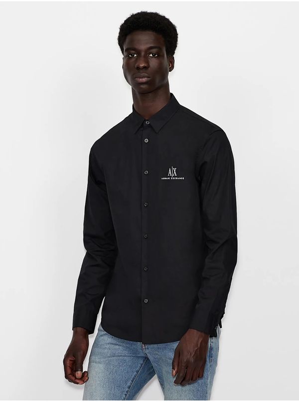 Armani Men's Black Armani Exchange Shirt - Men