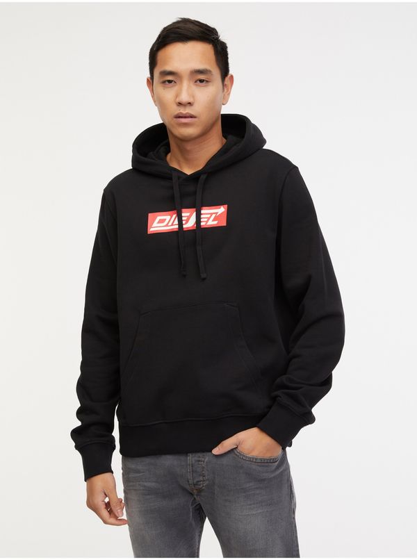 Diesel Men's Black Diesel S-Ginn Hoodie - Men's