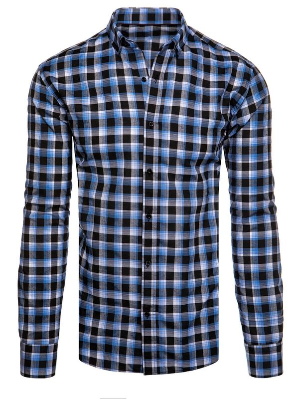 DStreet Men's Black Plaid Dstreet Shirt