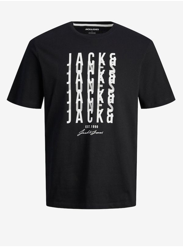 Jack & Jones Men's Black T-Shirt Jack & Jones Delvin - Men