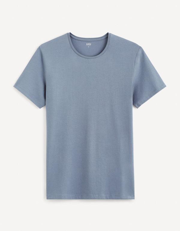 Celio Men's blue basic T-shirt Celio Neunir
