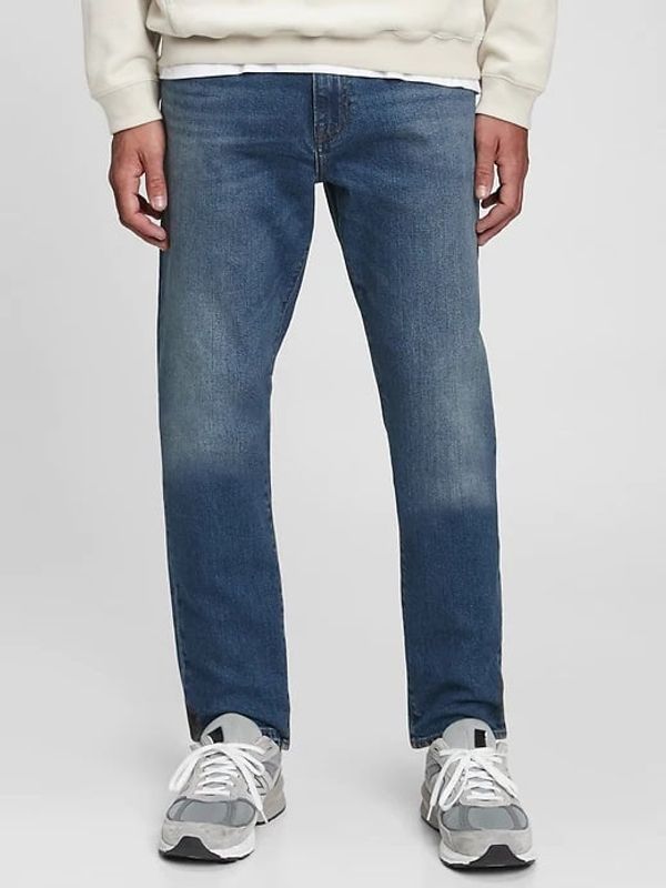 GAP Men's blue jeans slim straight faded medium GAP