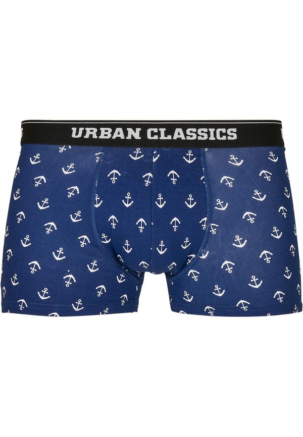 Urban Classics Men's Boxer Shorts 5-pack anchor aop+blk+blk+cha+cha