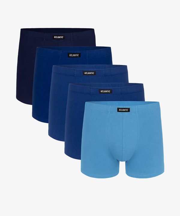 Atlantic Men's boxer shorts ATLANTIC 5Pack - shades of blue