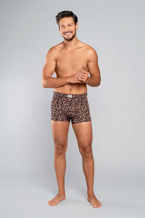 Italian Fashion Men's boxer shorts Pantera - beige print