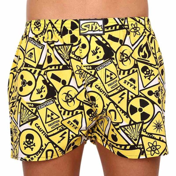 STYX Men's Boxer Shorts Styx Art Classic Rubber Oversize Warning