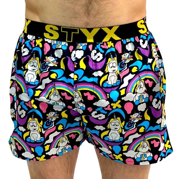 STYX Men's boxer shorts Styx art sports rubber Unicorn