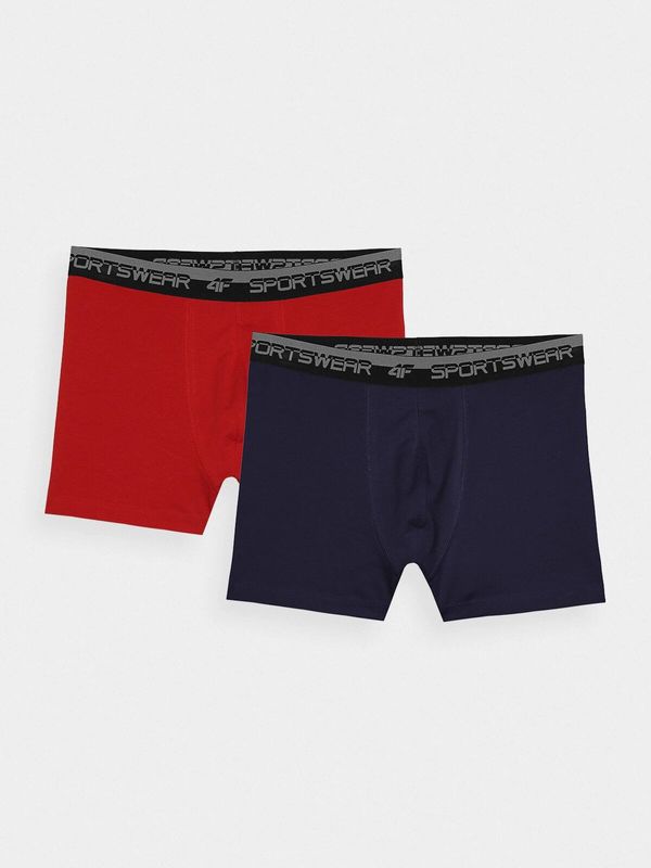 4F Men's Boxer Underwear 4F (2-pack) - navy blue/red
