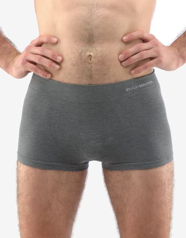 Gino Men's boxers Gino seamless bamboo gray