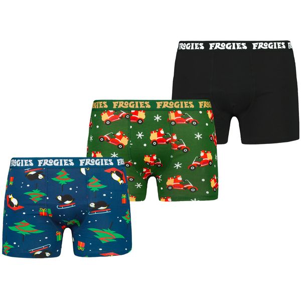 Frogies Men's boxers Merry Ride 3P Frogies Christmas