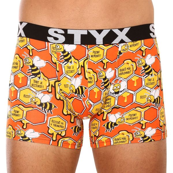 STYX Men's boxers Styx long art sports rubber bees
