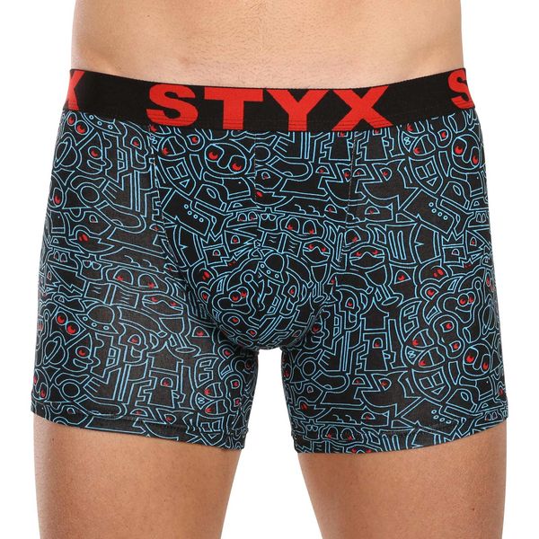 STYX Men's boxers Styx long art sports rubber doodle