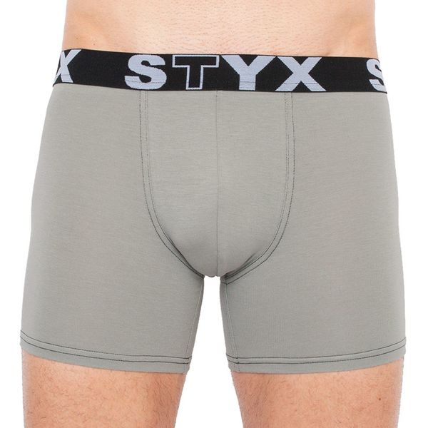 STYX Men's boxers Styx long sports rubber light gray