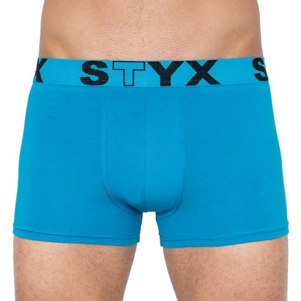 STYX Men's boxers Styx sports rubber oversize light blue