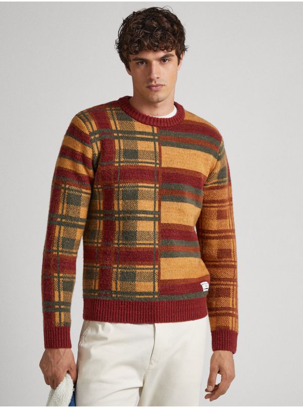 Pepe Jeans Men's Brick Patterned Sweater Pepe Jeans Stenet - Men's