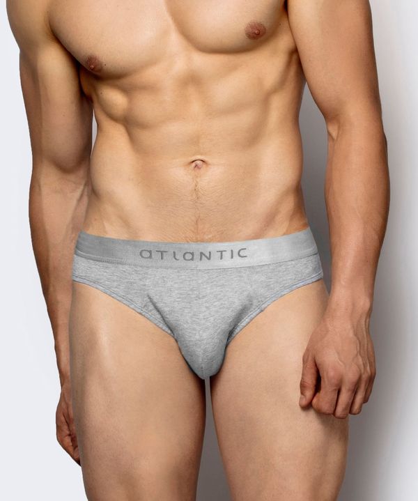 Atlantic Men's briefs made of Pima cotton ATLANTIC 2Pack - gray