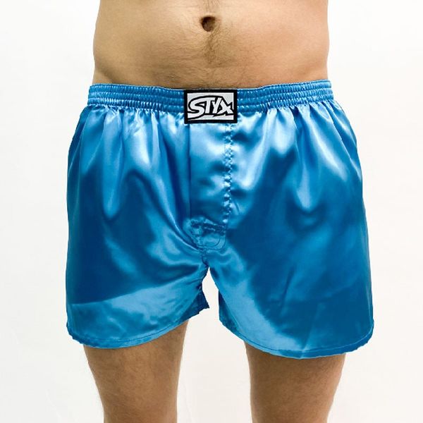 STYX Men's briefs Styx classic rubber satin blue