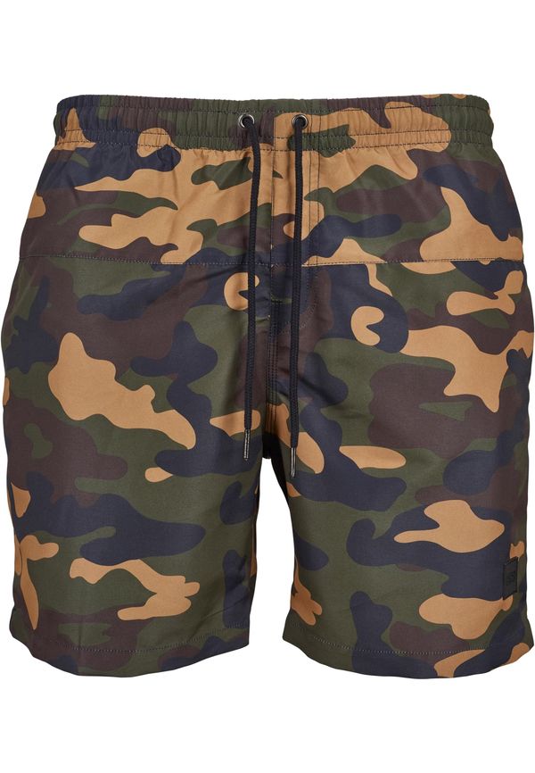 Urban Classics Men's Camo Forest Camouflage Swimsuit