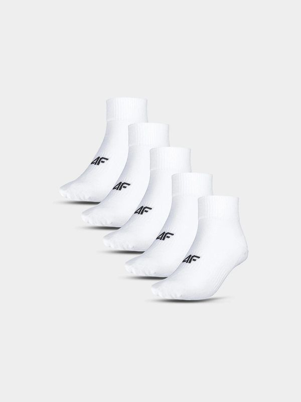 4F Men's Casual Socks Above the Ankle (5pack) 4F - White