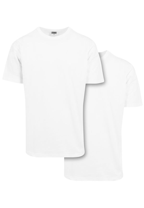 UC Men Men's Classic Oversized T-Shirt 2 Pack - White + White