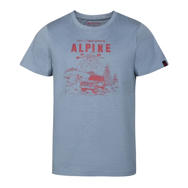 ALPINE PRO Men's cotton T-shirt ALPINE PRO GORAF blue mirage variant pa