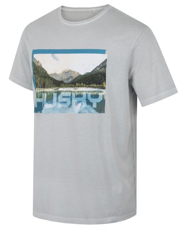 HUSKY Men's cotton T-shirt HUSKY Tee Lake M light grey