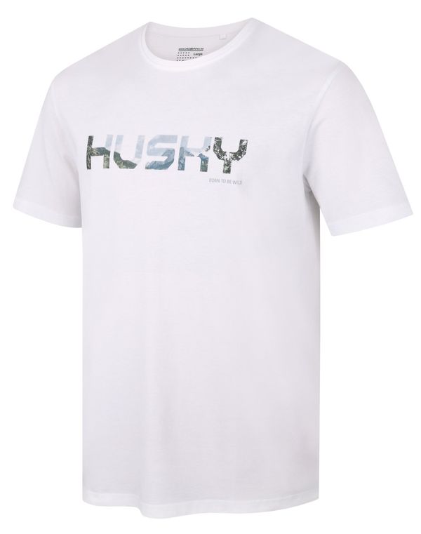 HUSKY Men's cotton T-shirt HUSKY Tee Wild M white