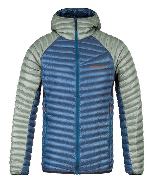 HANNAH Men's down jacket Hannah MIO HOODY lily pad/sailor blue