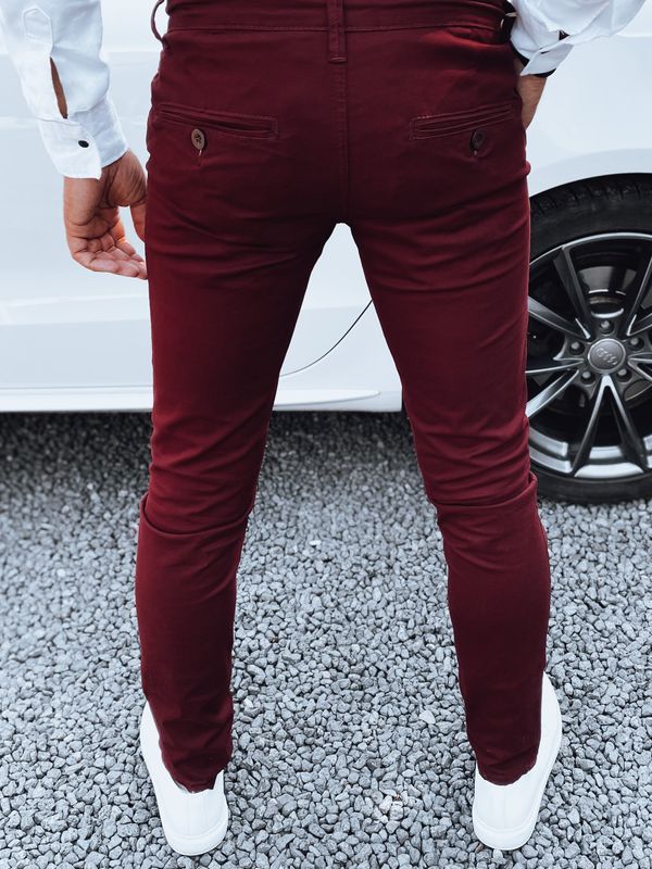 DStreet Men's Dstreet trousers burgundy