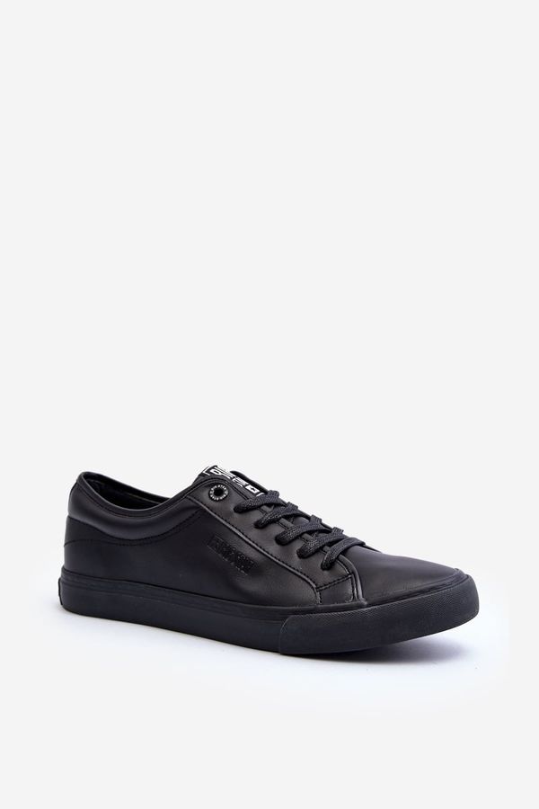 BIG STAR SHOES Men's eco leather sneakers Black Big Star