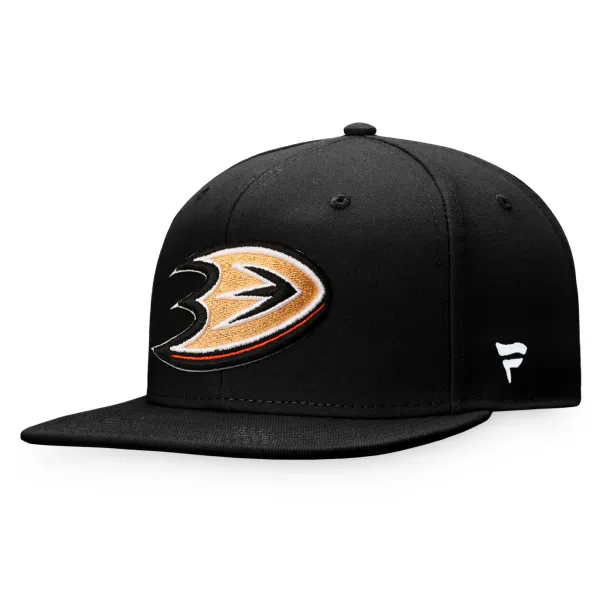 Fanatics Men's Fanatics Core Snapback Anaheim Ducks Black-Dark Orange Cap