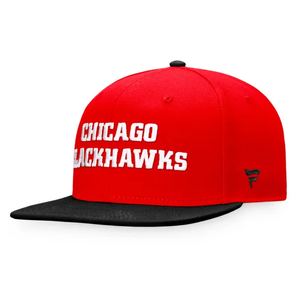 Fanatics Men's Fanatics Iconic Color Blocked Snapback Chicago Blackhawks Cap