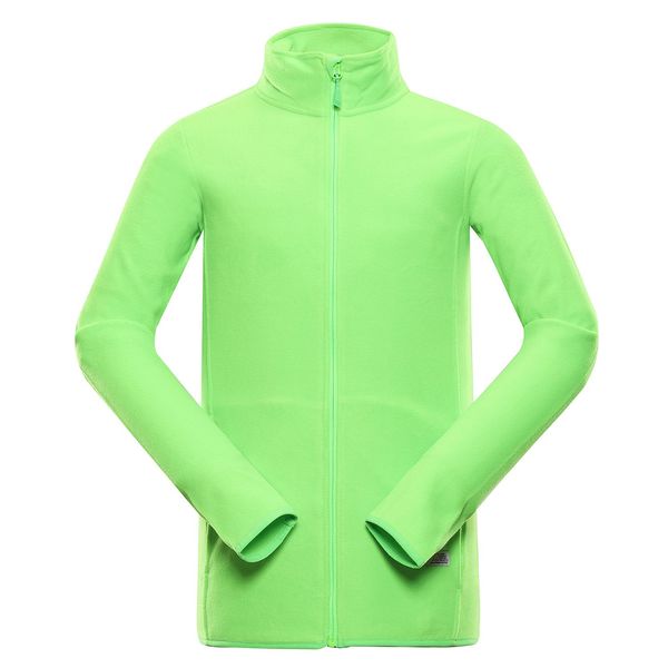 ALPINE PRO Men's fleece sweatshirt ALPINE PRO GARIM neon green gecko