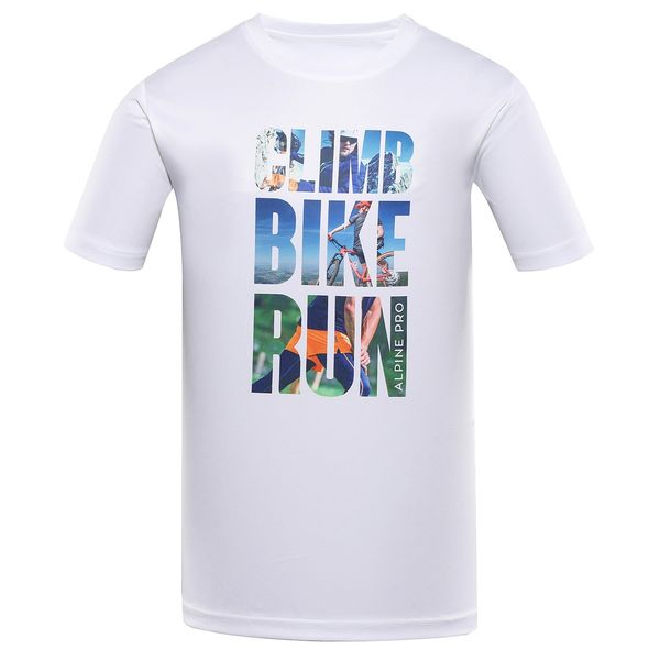ALPINE PRO Men's functional T-shirt ALPINE PRO QUATR white variant pd