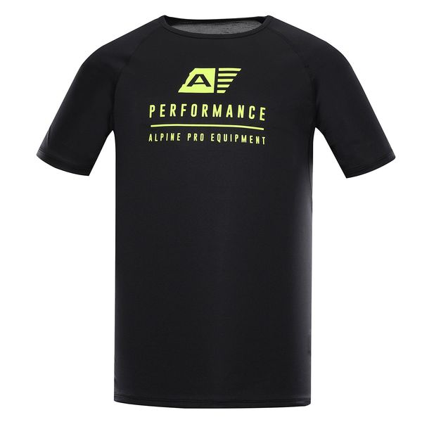 ALPINE PRO Men's functional T-shirt with cool-dry ALPINE PRO PANTHER black