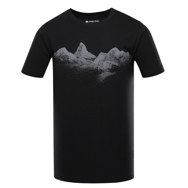 ALPINE PRO Men's functional T-shirt with cool-dry treatment ALPINE PRO GREM black variant pc