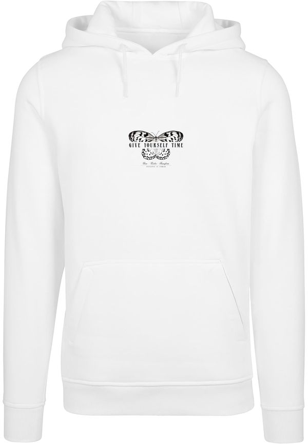 Mister Tee Men's Give Yourself Time Hoody white sweatshirt