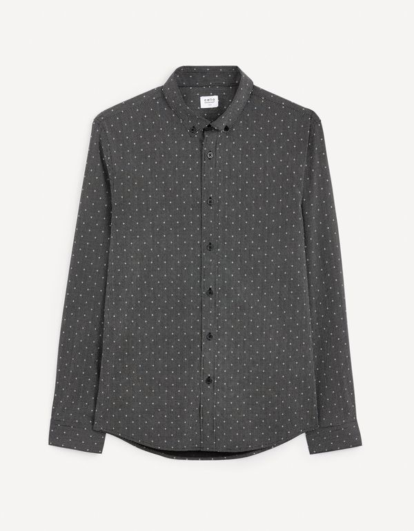 Celio Men's grey polka dot shirt Celio Gaop