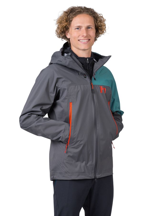 HANNAH Men's hardshell jacket Hannah NEXUS asphalt/brittany blue