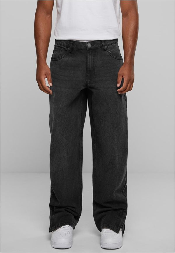 UC Men Men's Heavy Ounce Straight Fit Zipped Jeans - Black