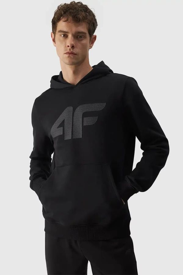 4F Men's Hoodie Pullover With Hood Black 4FWMM00TSW