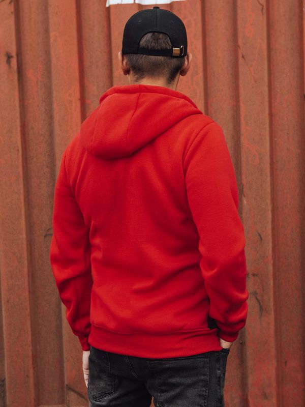 DStreet Men's hoodie red Dstreet