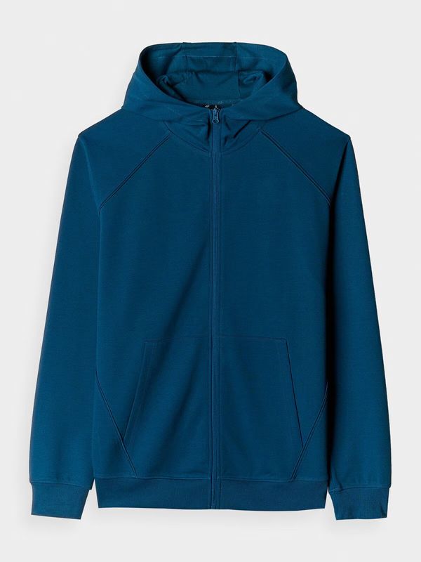 4F Men's Hoodie Zip 4F Turquoise 4FWAW24TSW