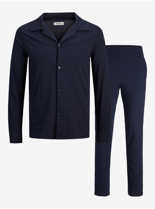 Jack & Jones Men's Jack & Jones Solid Dark Blue Pajamas - Men