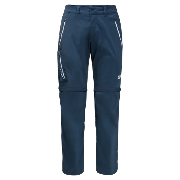 Jack Wolfskin Men's Jack Wolfskin Overland Zip Away Thunder Trousers Blue